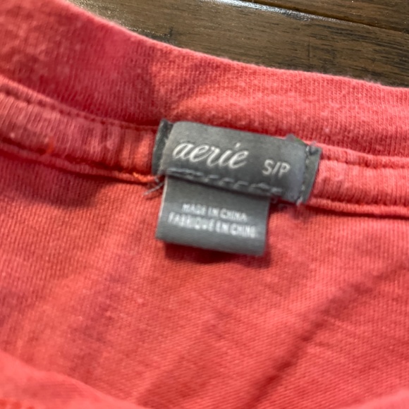 aerie tie back coral T shirt size small - Picture 7 of 10